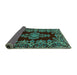 Sideview of Persian Turquoise Traditional Rug, tr1726turq