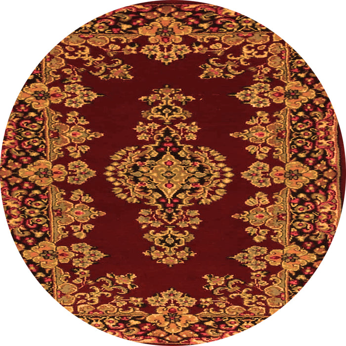 Machine Washable Persian Orange Traditional Area Rugs, wshtr1726org