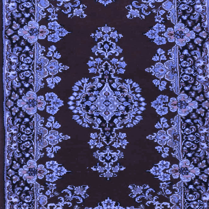 Machine Washable Persian Blue Traditional Rug, wshtr1726blu