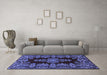 Machine Washable Persian Blue Traditional Rug in a Living Room, wshtr1726blu