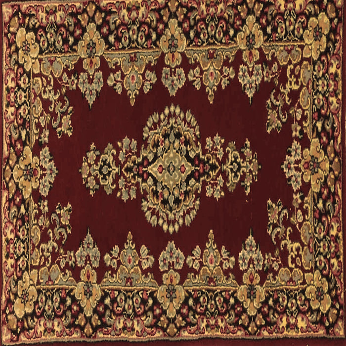 Square Machine Washable Persian Brown Traditional Rug, wshtr1726brn