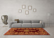 Machine Washable Persian Orange Traditional Area Rugs in a Living Room, wshtr1726org