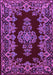 Machine Washable Persian Purple Traditional Area Rugs, wshtr1726pur