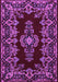 Medallion Purple Traditional Rug, tr1727pur