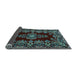 Sideview of Medallion Light Blue Traditional Rug, tr1727lblu