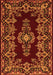 Medallion Orange Traditional Rug, tr1727org