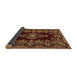 Sideview of Medallion Brown Traditional Rug, tr1727brn