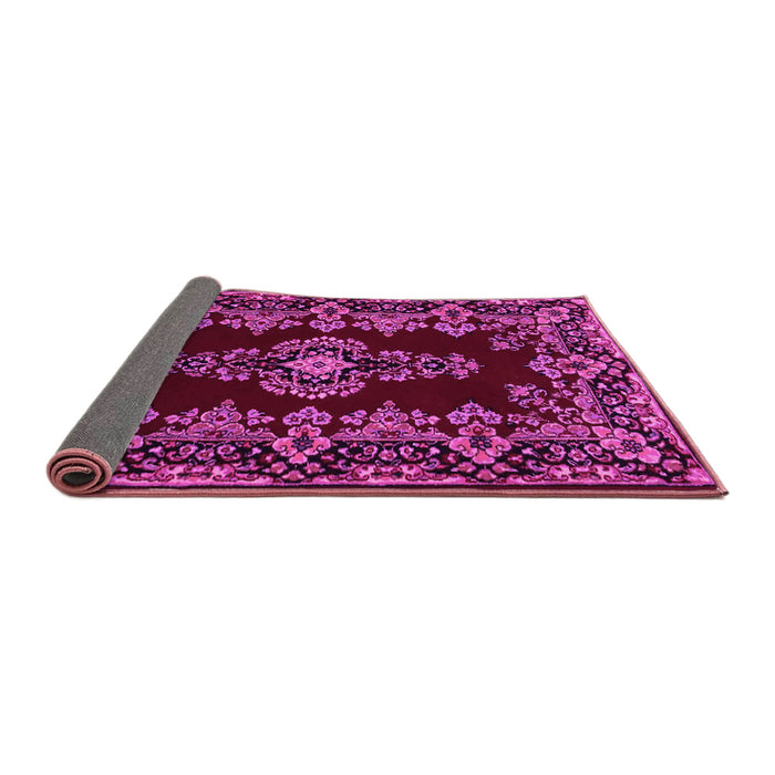 Sideview of Medallion Pink Traditional Rug, tr1727pnk