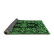 Sideview of Medallion Emerald Green Traditional Rug, tr1727emgrn