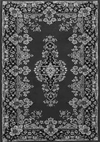 Medallion Gray Traditional Rug, tr1727gry