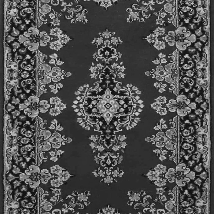 Medallion Gray Traditional Rug, tr1727gry