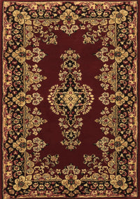 Medallion Brown Traditional Rug, tr1727brn