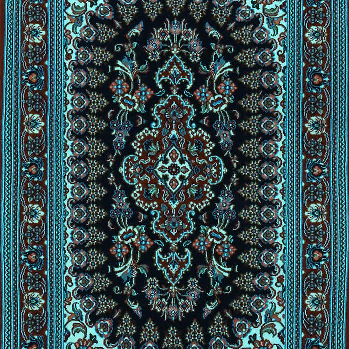 Machine Washable Persian Light Blue Traditional Rug, wshtr1728lblu