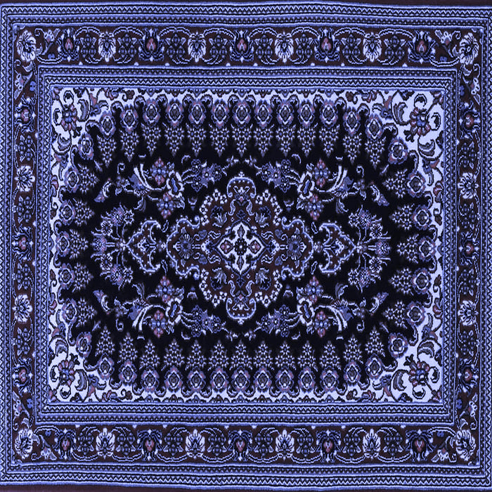 Square Persian Blue Traditional Rug, tr1728blu