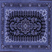 Square Persian Blue Traditional Rug, tr1728blu