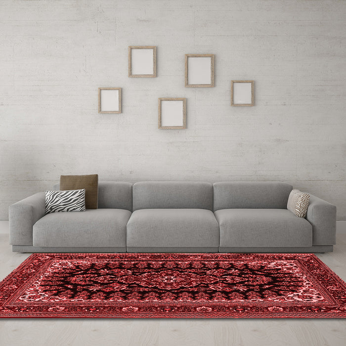 Traditional Red Washable Rugs