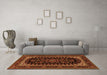 Machine Washable Persian Orange Traditional Area Rugs in a Living Room, wshtr1728org