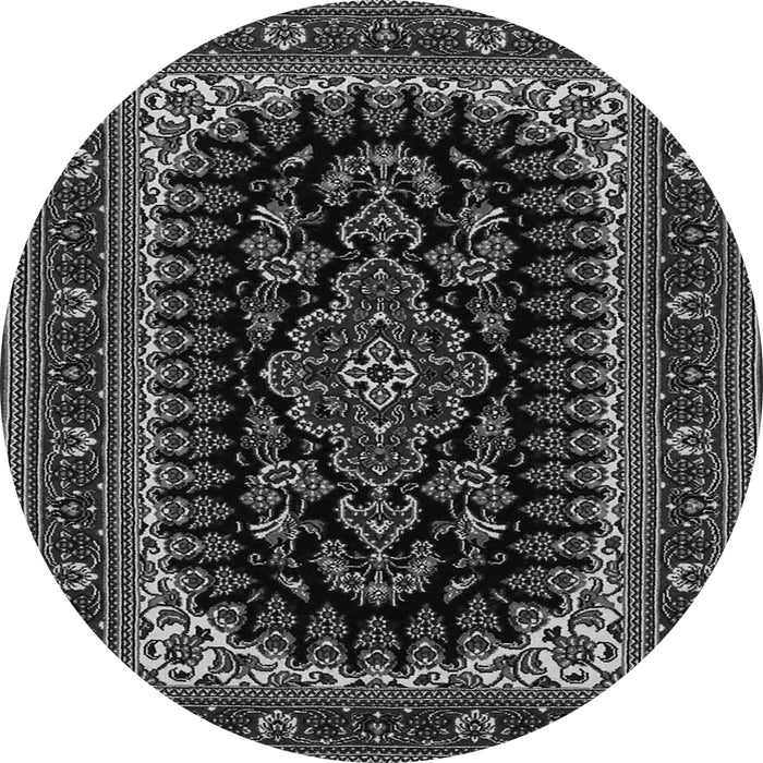 Machine Washable Persian Gray Traditional Rug, wshtr1728gry
