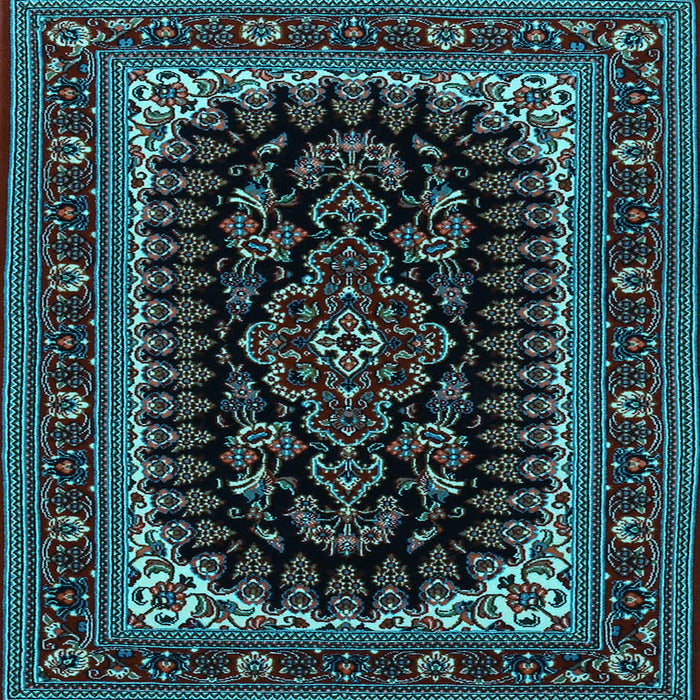 Square Persian Light Blue Traditional Rug, tr1728lblu