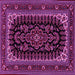 Square Machine Washable Persian Pink Traditional Rug, wshtr1728pnk