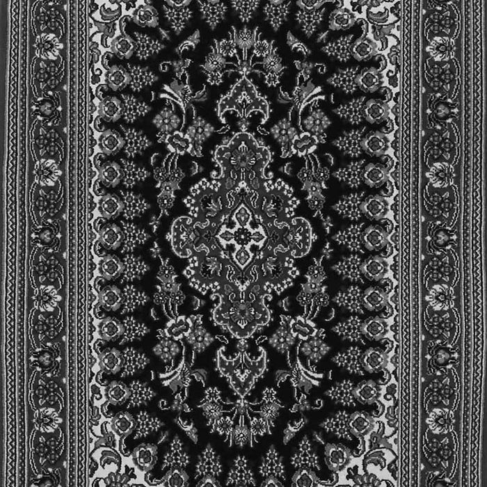 Serging Thickness of Machine Washable Persian Gray Traditional Rug, wshtr1728gry
