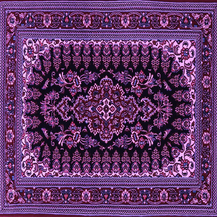 Square Persian Purple Traditional Rug, tr1728pur