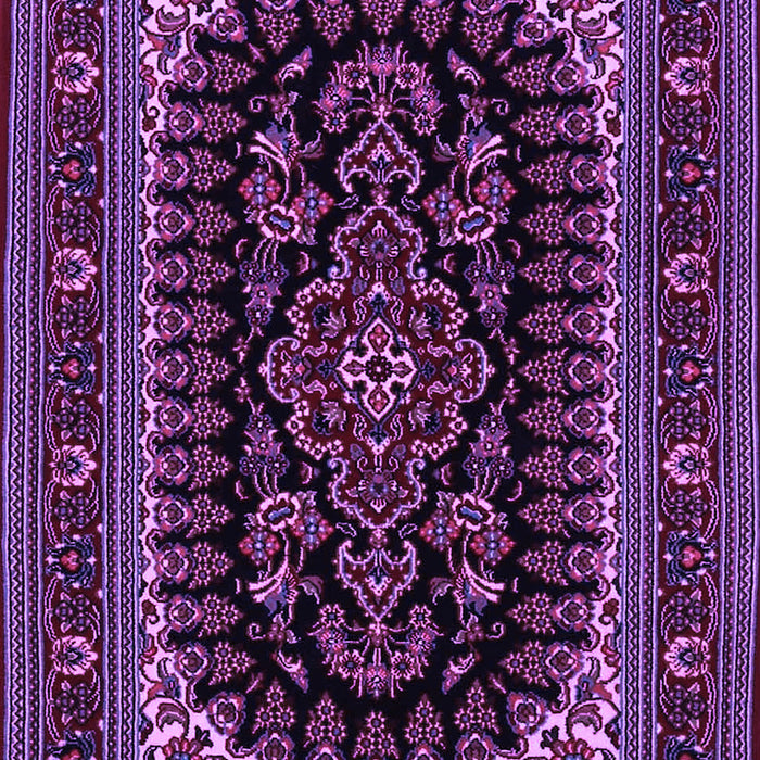 Machine Washable Persian Purple Traditional Area Rugs, wshtr1728pur