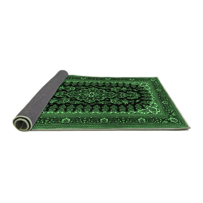 Sideview of Persian Emerald Green Traditional Rug, tr1728emgrn