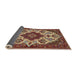 Sideview of Traditional Saffron Red Medallion Rug, tr1729