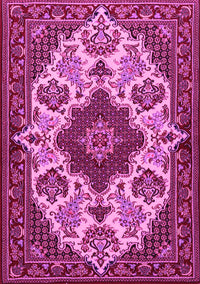 Medallion Pink Traditional Rug, tr1729pnk