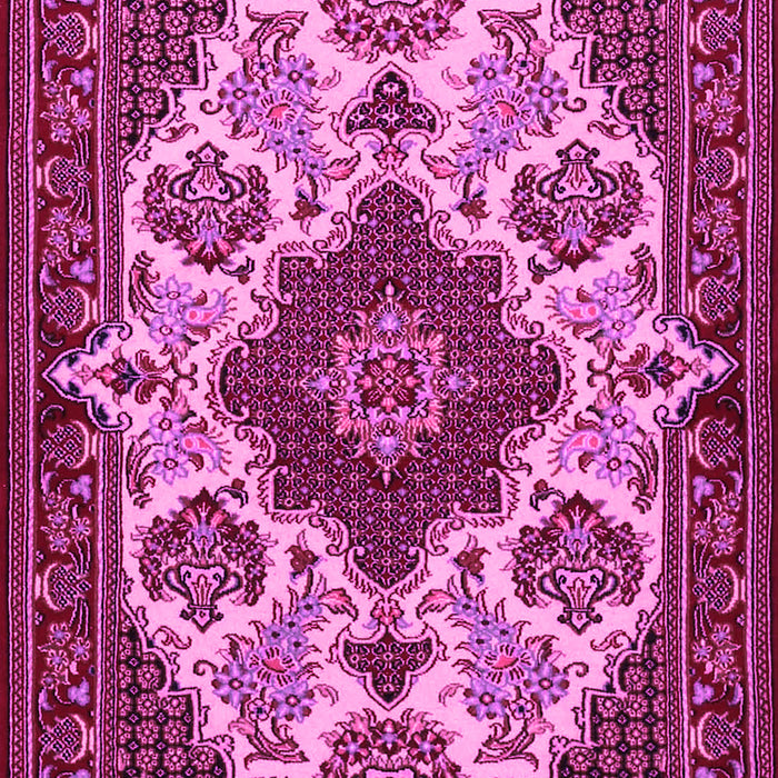 Medallion Pink Traditional Rug, tr1729pnk