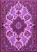 Medallion Purple Traditional Rug, tr1729pur