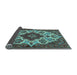 Sideview of Medallion Light Blue Traditional Rug, tr1729lblu