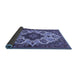 Sideview of Medallion Blue Traditional Rug, tr1729blu