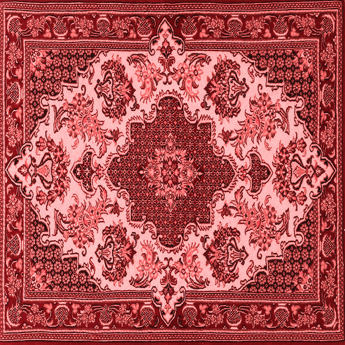 Medallion Red Traditional Rug, tr1729red