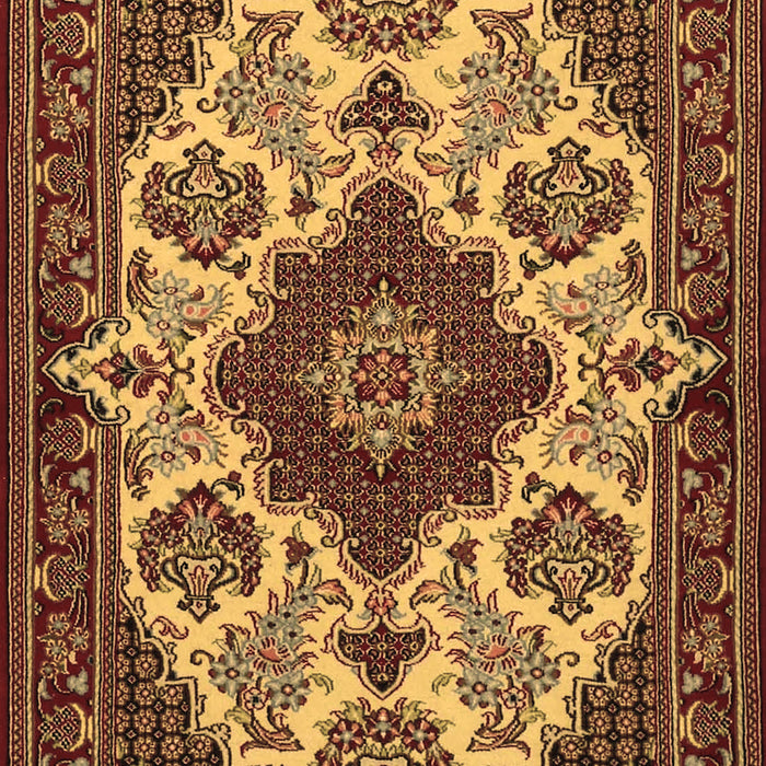 Medallion Brown Traditional Rug, tr1729brn
