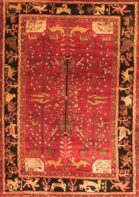 Animal Orange Traditional Rug, tr172org