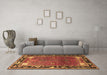 Machine Washable Animal Brown Traditional Rug in a Living Room,, wshtr172brn