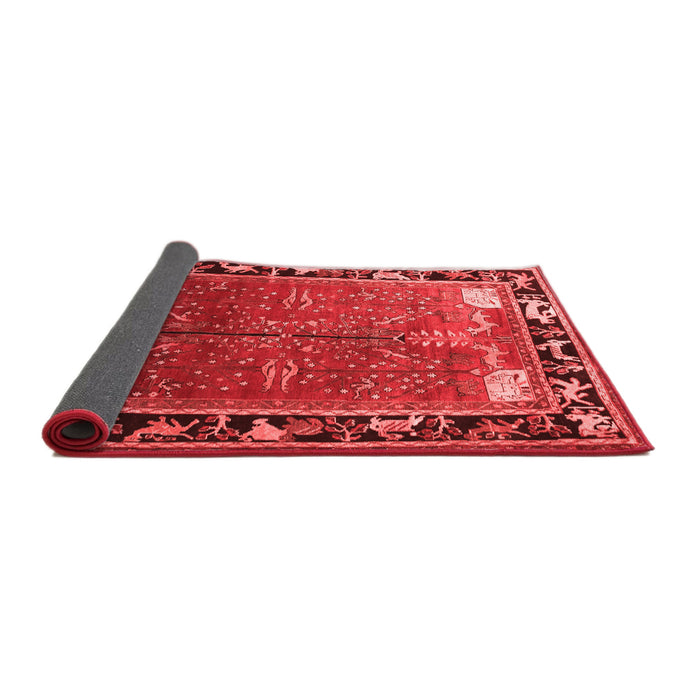 Animal Red Traditional Area Rugs