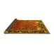 Sideview of Animal Yellow Traditional Rug, tr172yw