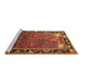 Sideview of Machine Washable Animal Brown Traditional Rug, wshtr172brn