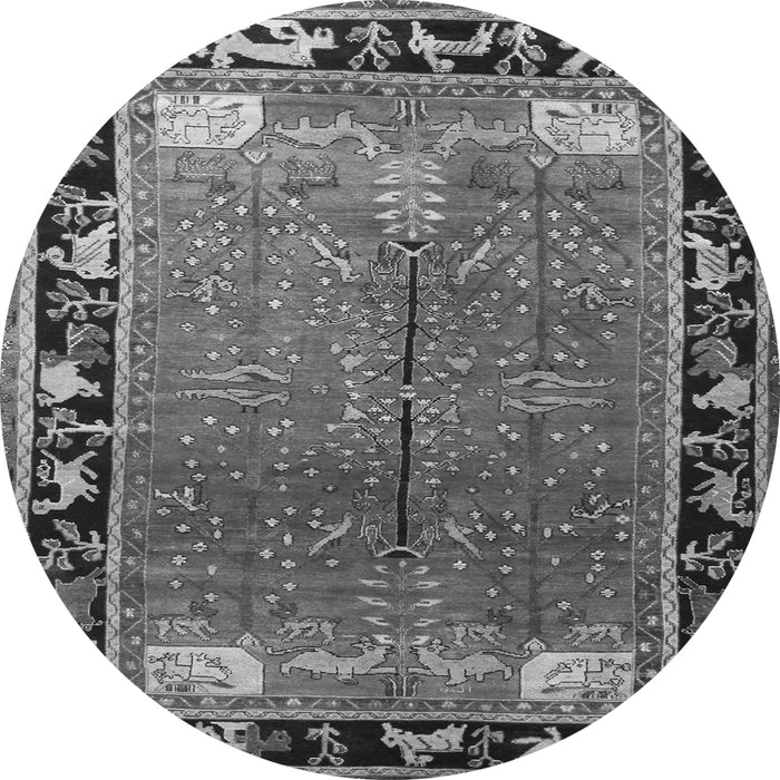 Machine Washable Animal Gray Traditional Rug, wshtr172gry