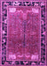 Machine Washable Animal Purple Traditional Area Rugs, wshtr172pur