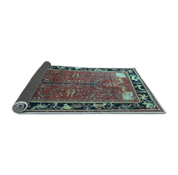 Sideview of Animal Light Blue Traditional Rug, tr172lblu