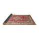 Sideview of Traditional Bright Maroon Red Persian Rug, tr173