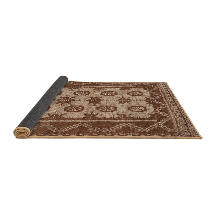Sideview of Traditional Saddle Brown Southwestern Rug, tr1730