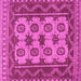 Square Southwestern Pink Country Rug, tr1730pnk