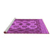 Sideview of Machine Washable Southwestern Purple Country Area Rugs, wshtr1730pur