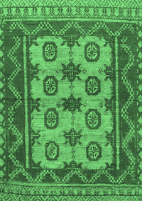 Southwestern Emerald Green Country Rug, tr1730emgrn