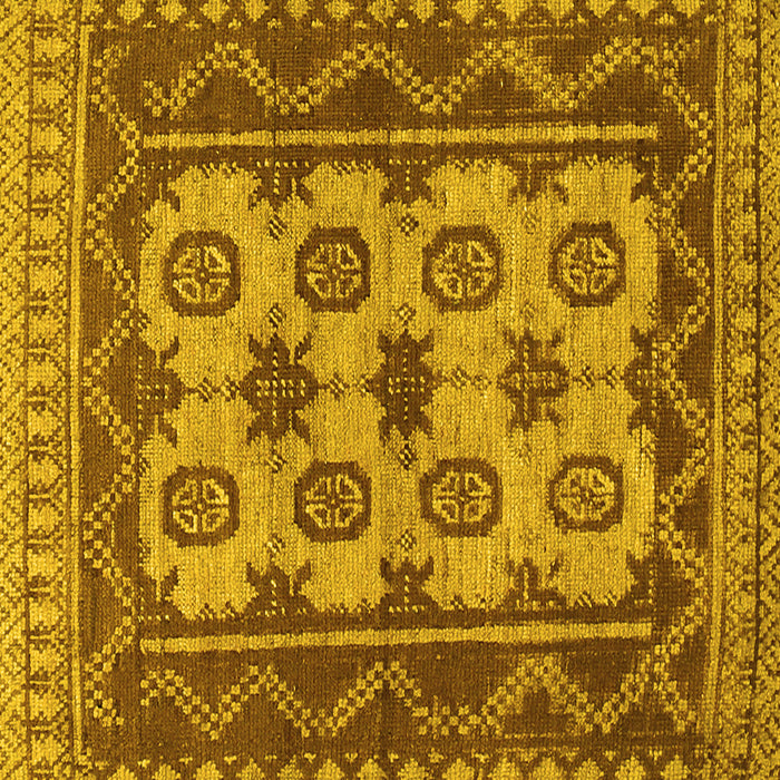 Square Southwestern Yellow Country Rug, tr1730yw